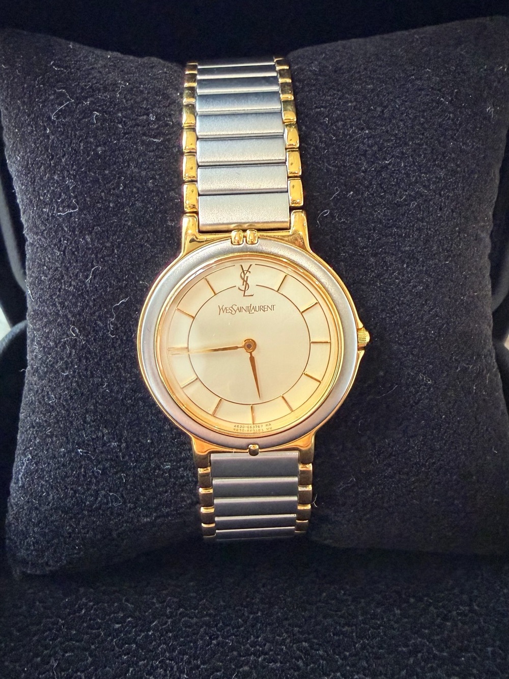 Yves Saint Laurent Two-Tone Gold and Silver Women's Dress Watch